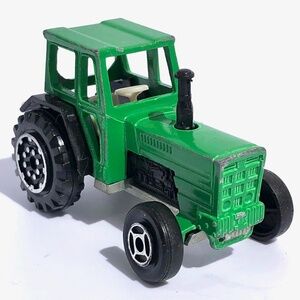 Majorette Mini Tractor 208 green diecast vintage 1990s France 1:65 farm vehicle